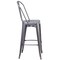 Flash Furniture Lincoln 4 Pack 30'' High Silver Antique Finish with Clear Coat Indoor Barstool with Back 4-XU-DG-TP001B-30-GG - alternate 8